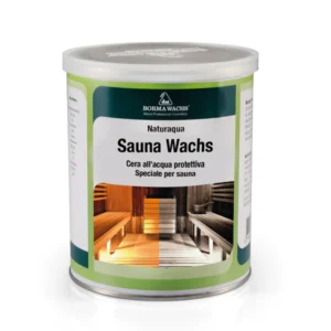 Su Bazlı Yarı Örtücü Sauna Boyası 750 ml - Naturaqua Sauna Wachs