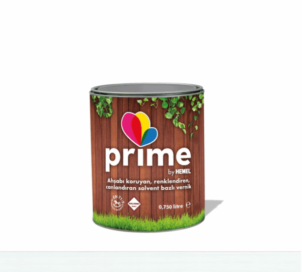 Prime Solvent Bazlı Ahşap Boya- Beyaz